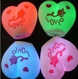 10PCS color changing LED FLOATING Heart CANDLE LIGHTS  