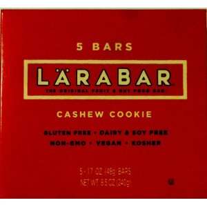 Cashew Cookie Bars   1.7oz Bars (5 pack) Grocery & Gourmet Food