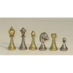  Staunton Metal Chess Pieces with 3 Inch King Everything 