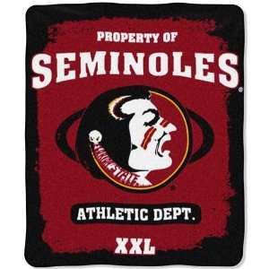 Florida State Seminoles NCAA Property of Micro Raschel Blanket (50 