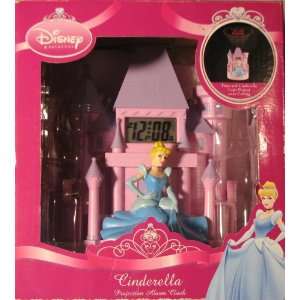 Disney Cinderella & Castle Projection Alarm Clock 