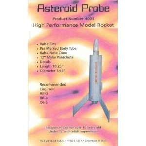  Starlight Asteroid Probe Model Rocket Kit Toys & Games