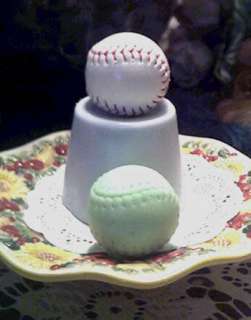 Silicone Mini Baseball Soap Candle Tart Mold #1  