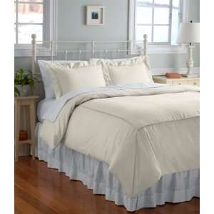  L.L.Bean Wrinkle Resistant Comforter Cover Solid King 