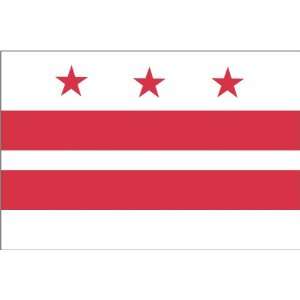  District of Columbia 4X6ft Nylon Flag with Indoor Pole Hem 