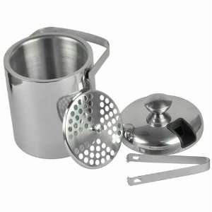   Ice Bucket with Ice Tongs, SGS Certificated, Silver