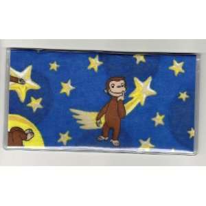  Checkbook Cover Curious George Monkey Moon Stars 