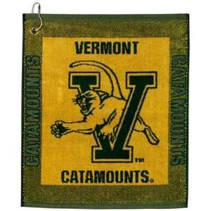  NCAA Vermont Catamounts Woven Jacquard Golf Towel Sports 