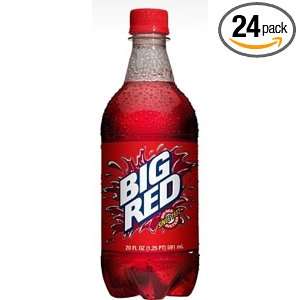 UP Big Red Soda Soft Drink, 20 Ounce (Pack of 24)  