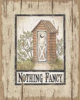 Nothing Fancy Outhouse Linda Spivey Framed Picture Art  
