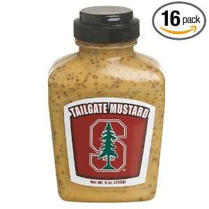 Tailgate Mustard Stanford University, 9 Ounce Jars (Pack of 16 