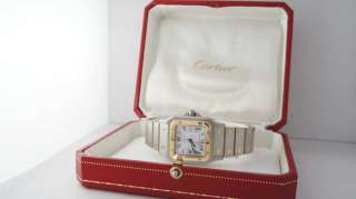 CARTIER Santos Carree LM 18KT Gold & Stainless Steel Automatic  