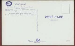 120707 1950s AUTOS @ WHITES MOTEL FORT FRANCES ON + COKE SIGN 