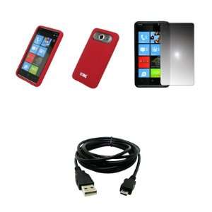   + Mirror Screen Protector + USB Data Cable for HTC HD7 Electronics