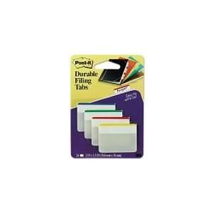   Post it® Durable Assorted Color Bar Index File Tabs