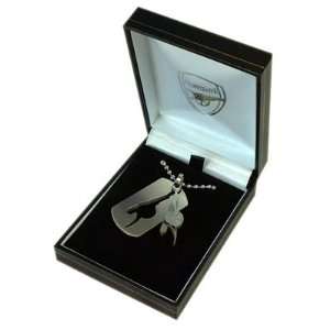   FC Stainless Steel Dog Tag & Chain   Cut Out Design