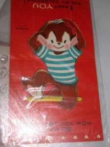 ESTATE Valentine N 720 14 USA Vintage Monkey Card  