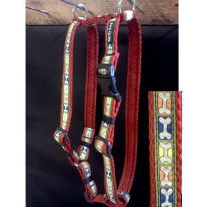   Dog Harness Red Bones Air Harness Sm by Spiffy Dog