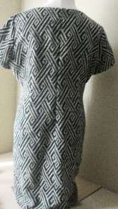 Cato Woman Size 24W Black & Cream Print Scoop Neck Straight Dress 55% 