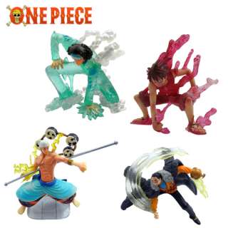 New  4x ONE PIECE Luffy Pvc Figurae Set  