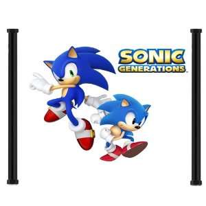  Sonic Generations Game Fabric Wall Scroll Poster (18x16 