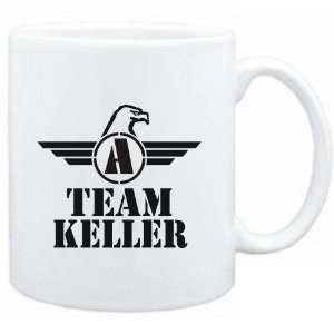  Mug White  Team Keller   Falcon Initial  Last Names 