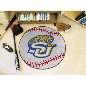 Southern Jaguars Baseball Shaped Area Rug Welcome/Door/Bath Mat 