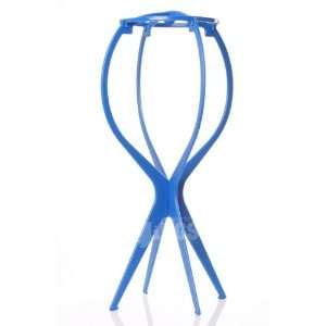  BLUE WIG STAND   GOOD QUALITY PLASTIC Beauty
