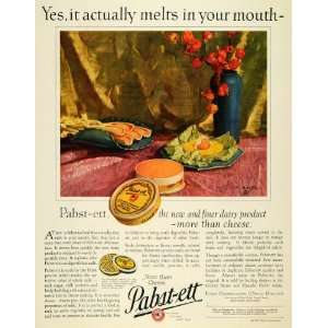  1927 Ad Pabst ett Beer Cheese Reisz Art Milwaukee Pabst 