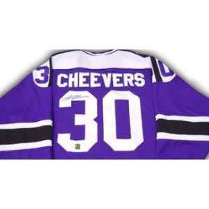  Gerry Cheevers Autographed Hockey Jersey (Cleveland 