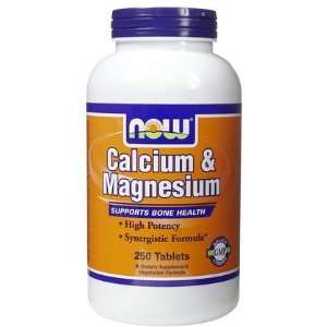 NOW Foods   Calcium & Magnesium 250 tabs (Pack of 2 