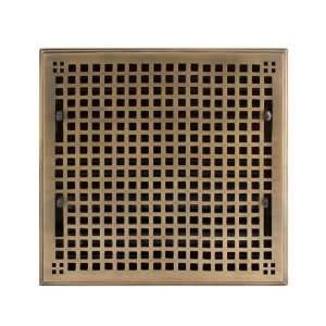   with Louvers   12 x 12 (Overall 13 1/2 x 13 1/2)   Antique Brass