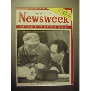 Mao Tse tung & Chu January 3, 1949 Newsweek Magazine Professionally 