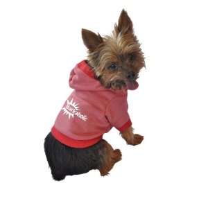  Ruff Ruff and Meow Dog Hoodie, Barkaholic, Red, Extra 