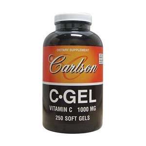  Carlson Labs C Gel Natural Vitamin C, 1000mg, 250 Softgels 