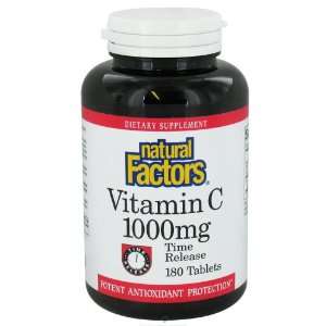 Natural factors vitamin c time release w/bioflavonoids 1000mg 180 tabs