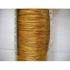 109 Yds Narrow Metallic Gold Cord Trim 1/32 Inch Arts 
