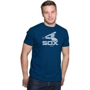 Chicago White Sox Fashion T Shirt Majestic Select Navy Coop Wordmark 