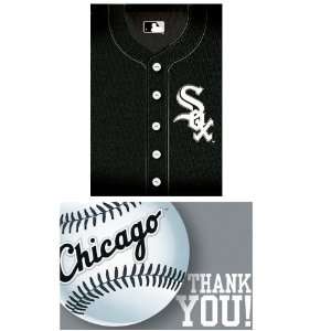 Chicago White Sox Baseball   Invite & Thank You Combo (8 each) Party 