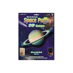  3 D Glow in the Dark Saturn Space Puff Toys & Games