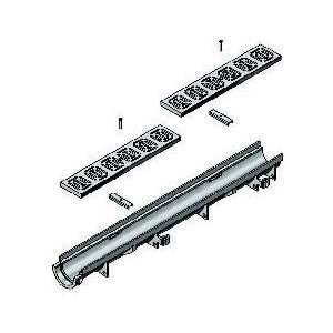 Zurn Z884 Grey Non Sloped 4 3/4 Wide Shallow Trench Drain System   40 