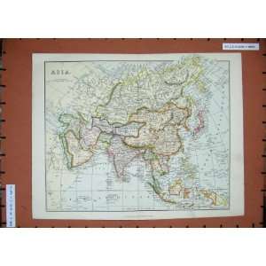  Antique Maps Asia Arabia Borneo Japan China Bengal