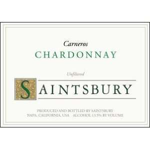  2010 Saintsbury Carneros Unfiltered Chardonnay 750ml 