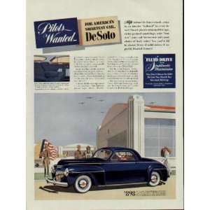   Car, DeSoto  1941 DeSoto DeLuxe Coupe Ad, A2860 