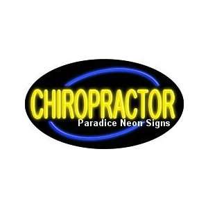  Flashing Chiropractor Neon Sign (Oval)