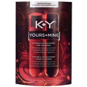 Bundle Ky Yours + Mine Kissable Sensations and 2 pack of Pink Silicone 