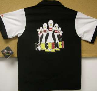 Retrobower lThe PINGUINS FUN Kids retro bowling shirt BIRTHDAY FUN 
