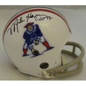 Mike Haynes Autographed/Hand Signed New England Patriots Mini Helmet