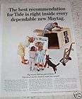 1965 TIDE Laundry soap Maytag Washer Lady kids PRINT AD