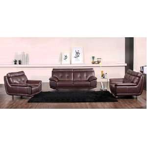   Contemporary Modern Leather Sofa Set, #BM B315 A Furniture & Decor